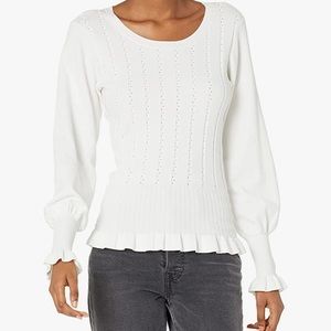 Parker Henri Long Sleeve Ribbed Sweater Sz XS